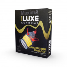 Luxe Maxima №1 Аризонский Бульдог - презервативы с усиками, 18 см