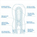 Tenga Vacuum Cup Cool Edition - Мастурбатор с охлаждающим эффектом, 15х4.5 см