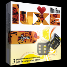 Ребристые презервативы Игра - Luxe Mini Box, 3 шт