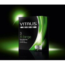 Презервативы для большого размера Vitalis Large, 3 шт