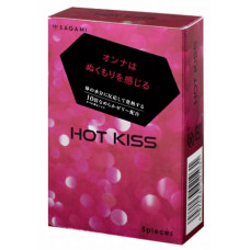 Презервативы с согревающей смазкой Sagami Hot Kiss, 5 шт