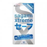 Презервативы с двойной смазкой - Sagami Xtreme Ultrasafe - 10 шт в уп.