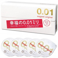 Полиуретановые презервативы Sagami Original 001, 5 шт