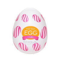 Tenga Wonder Curl - Мастурбатор-яйцо из новой коллекции, 6.1х4.9 см